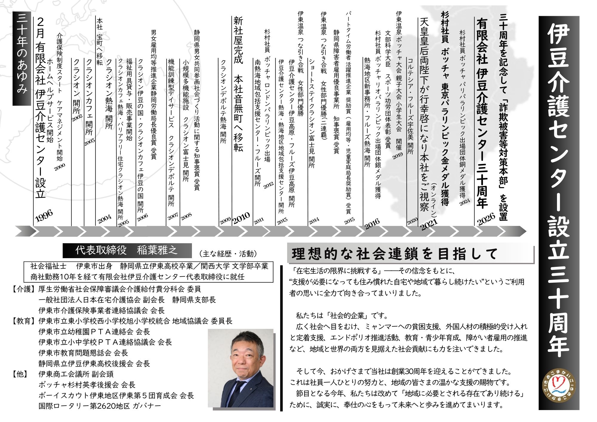 伊豆介護センター設立30周年 折込広告